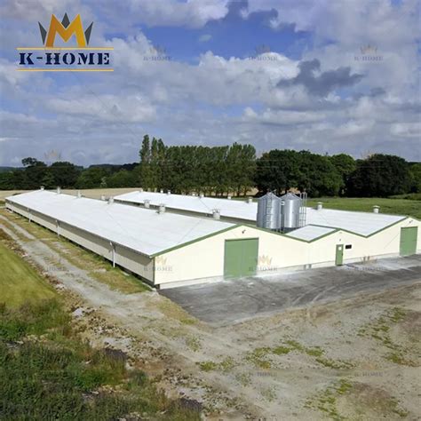 Customization Pre Built Broiler Chicken Steel Structure Poultry Farm