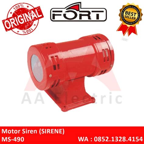 Jual Motor Siren Sirene Ms 490 Ms490 5 220vac 50hz Fort Jakarta