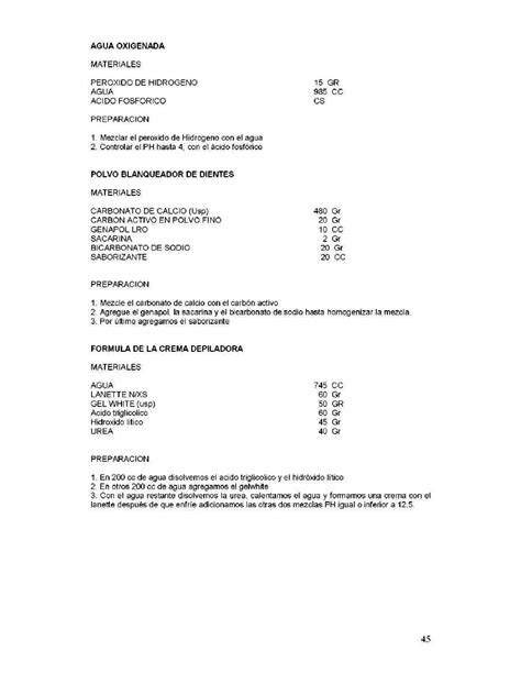 Manual De Formulas Quimicas Productos De Aseo Y Cosmeticos Pdf Artofit