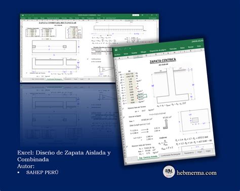 Diseño De Zapata Aislada Y Combinada Excel Heb Merma