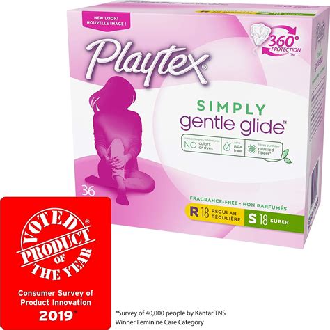 Playtex Simply Gentle Glide Paquete M Ltiple De Tampones Sin Perfume