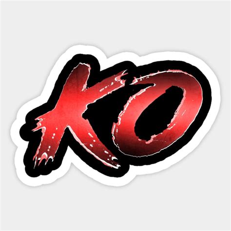 Street Fighter style KO - Streetfighter - Sticker | TeePublic