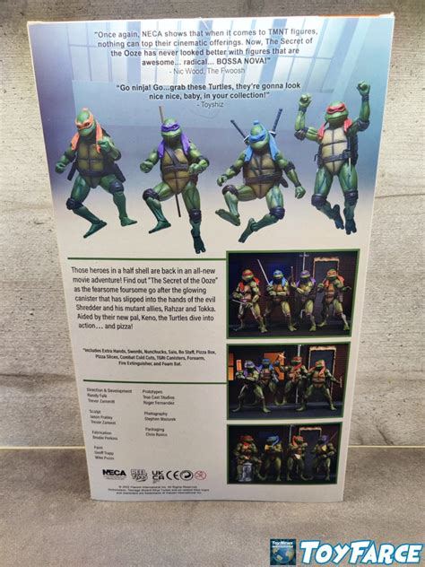 Neca Tmnt The Secret Of The Ooze 4 Pack And Accessory Set Review And