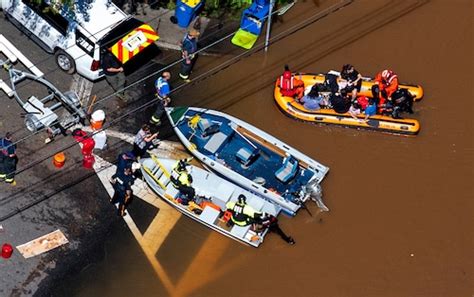 Here’s the awful scene from above in Manville, where flooding again ...