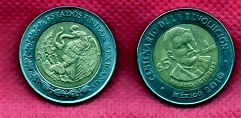 Moneda Cinco Conmemorativa Eulalio Gutierrez Mercado Libre