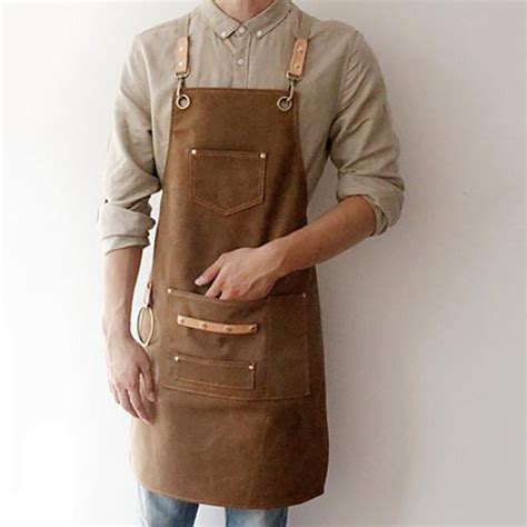 Canvas Apron Restaurant Barber Barista Bistro Bartender Work Etsy