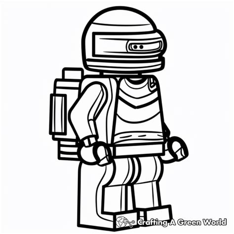 lego figure coloring pages  printable
