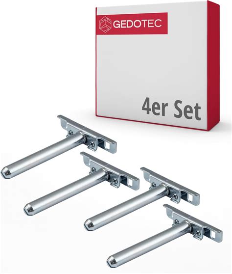 Gedotec Shelf Bracket Adjustable 4 Pieces Of Shelf Brackets