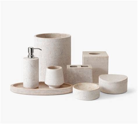 Camilo Limestone Bathroom Accessories Pottery Barn