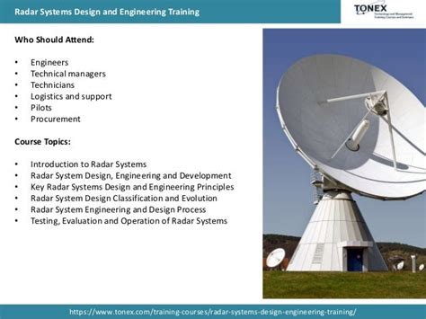 Radar Systems Design And Engineering Training From Tonex