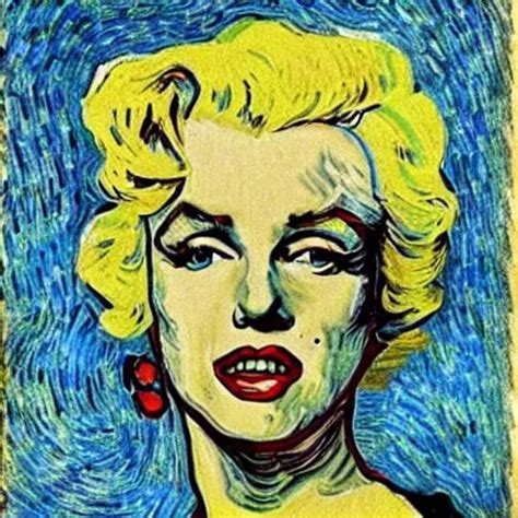 Marilyn Monroe By Van Gogh Openart