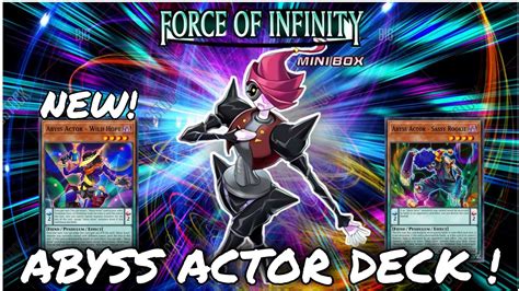 ABYSS ACTOR Deck NEW Minibox FORCE OF INFNITY Yu Gi Oh Duel