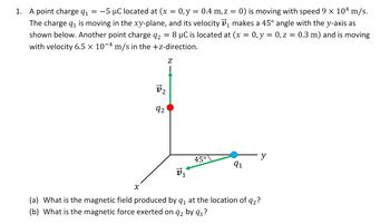 Answered A Point Charge Q C Located At X Bartleby