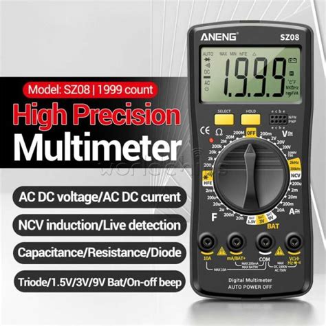 Promo Alat Ukur Tes Tegangan Arus Listrik AC DC Digital Multimeter