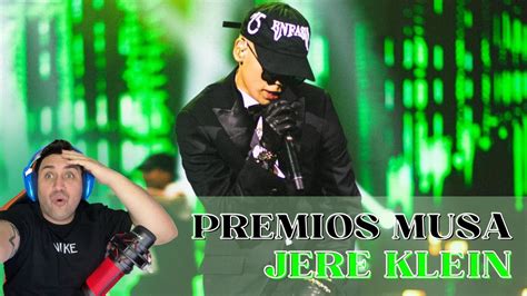 REACCION Tremenda Presentación de JERE KLEIN en los Premios Musa