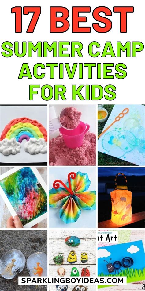 17 Fun Summer Camp Activities - Sparkling Boy Ideas