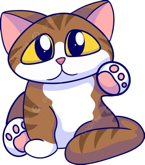 Gato De Dibujos Animados Lindo Ejemplo PNG Dibujos Dibujos Animados