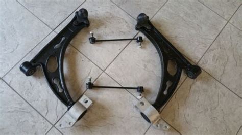 Vw Touran Two Front Lower Wishbone Arms Two Anti Roll Bar Links