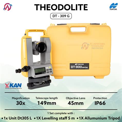 Jual Digital Theodolite TOPCON DT 309 G Accuracy 9 Garansi Resmi 1