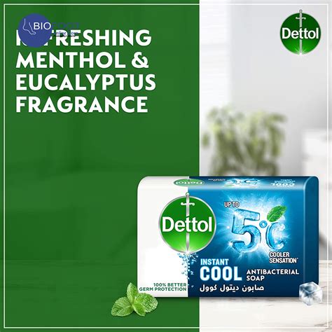 Dettol Instant Cool Antibacterial Bar Soap 120g Online Shopping Dubai