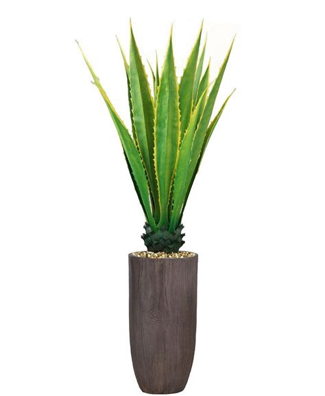 Vintage Home Artificial Faux Real Touch 43 Tall Agave Plant And Resin