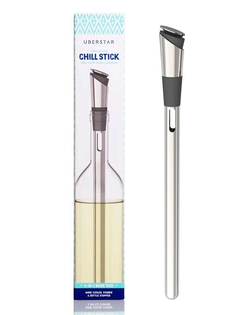 Stainless Steel Wine Chill Stick Lauren Matthews Home