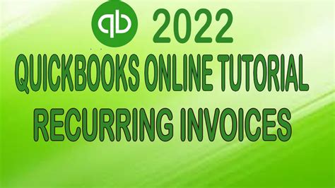 Lesson How To Setup And Use Recurring Invoices In Quickbooks