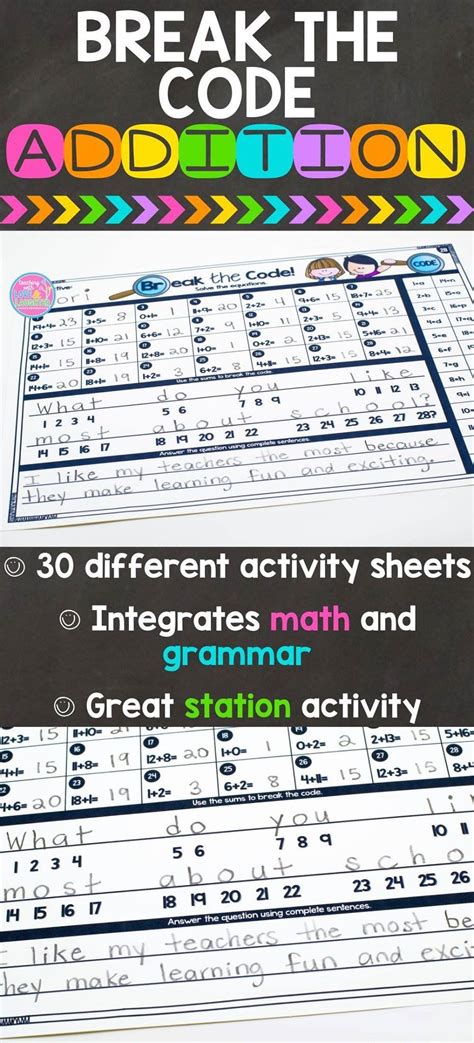 Maths Code Breaking Activities Free