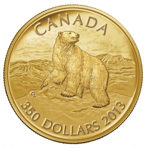 350 Dollars Elizabeth Ii Polar Bear Canadá Numista