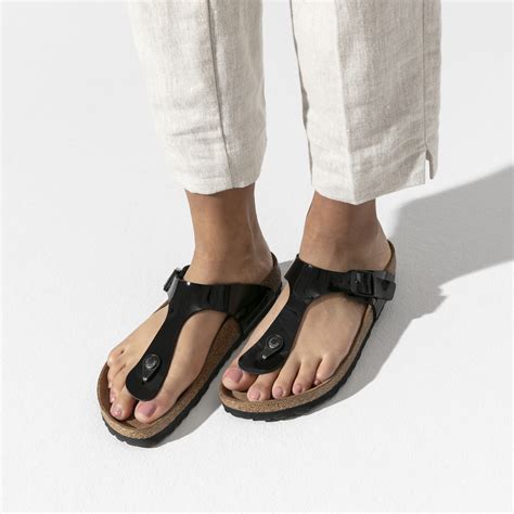 Gizeh Birko-Flor Patent Black Patent | BIRKENSTOCK