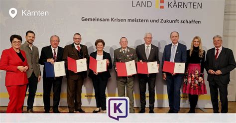 Land Kärnten zeichnet verdienstvolle Menschen aus KLiCK Kärnten