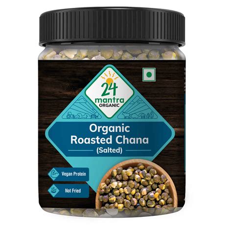 24 Mantra Organic Roasted Chana Salty 200GM The Celiac Store