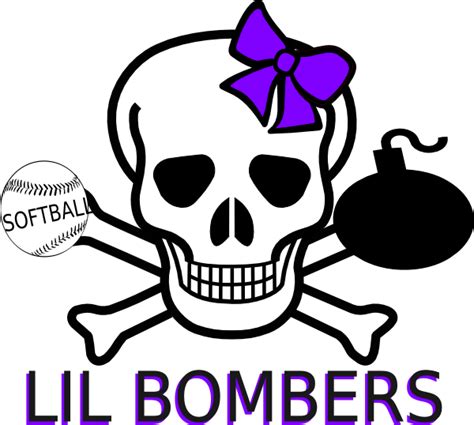 Little Bombers Softball Logo Clip Art At Vector Clip Art
