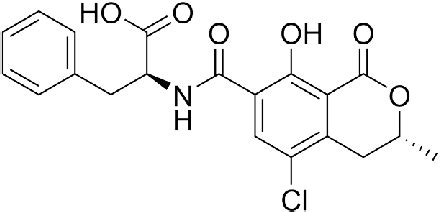 The chemical structure of ochratoxin A. | Download Scientific Diagram