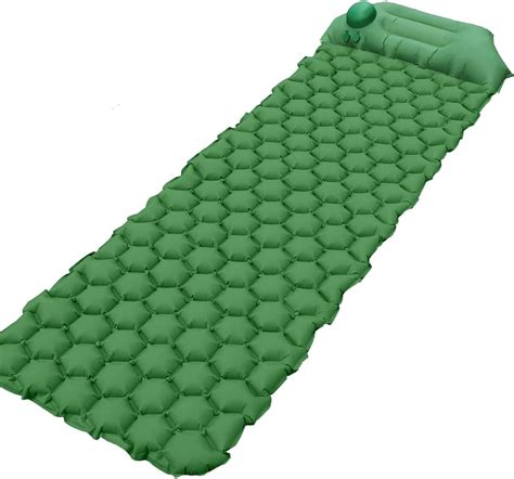 Senelux Tapis de camping gonflable avec pompe intégrée tapis de