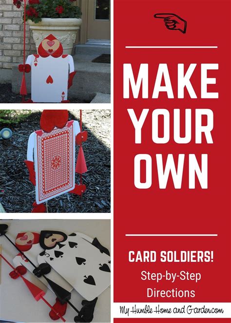 How To Easily Make Alice in Wonderland Card Soldiers - My Humble Home and Garden