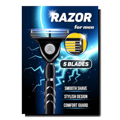 Premium Vector Razor For Men Creative Advertise