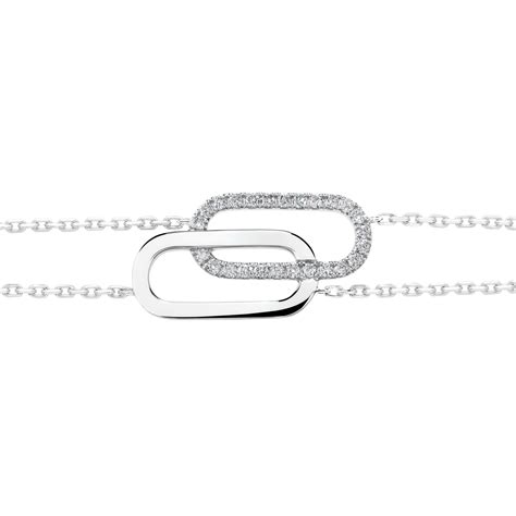 Bracelet So Shocking Tandem En Or Blanc Et Diamants Lepage