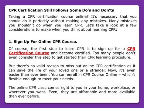 Ppt Cpr Certification Course Powerpoint Presentation Free Download