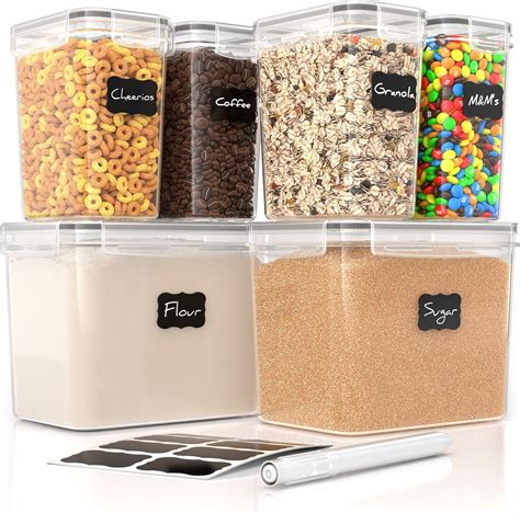 Simply Gourmet Airtight Food Storage Containers Set Of 6 Pantry