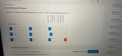 Solved E View Policies Current Attempt In Progress Chegg