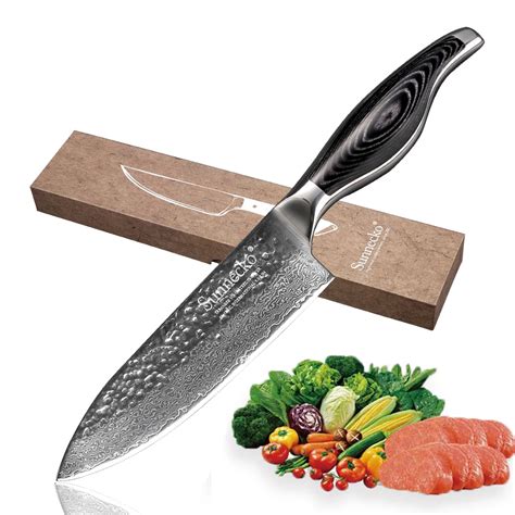 Sunnecko Inch Chef Knife Kitchen Knives Damascus Vg Steel Hrc