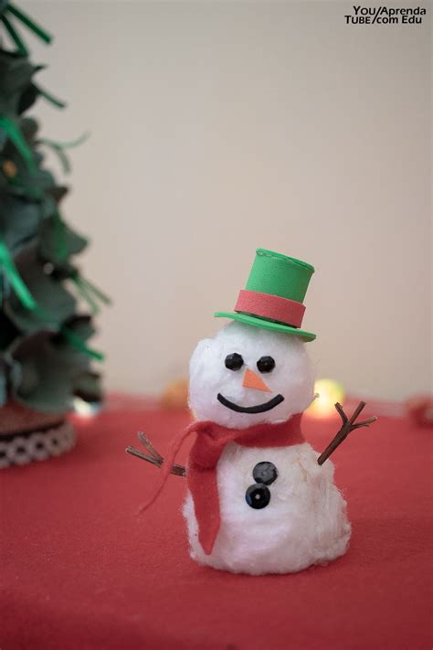 Mini Boneco De Neve Decora O De Natal Como Fazer Um Boneco De Neve