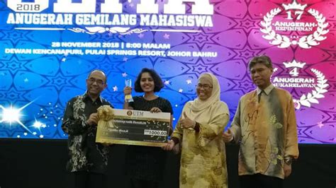 Nalisha Nair Dinobat Penerima Anugerah Naib Canselor Dalam GEMA18