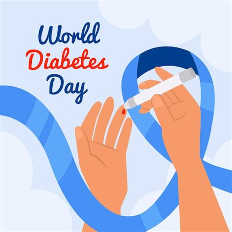 Premium Vector Flat Design World Diabetes Day Concept