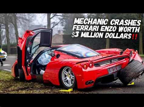 Crashed Ferrari Enzo