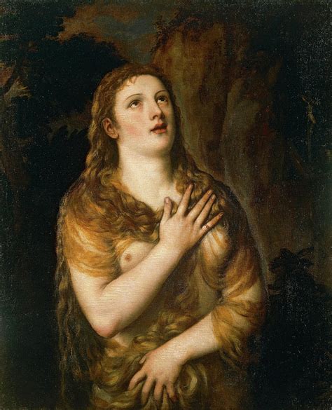 Mary Magdalene #1 Painting by Titian - Pixels