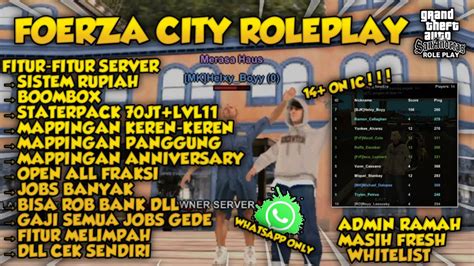 REVIEW SERVER TANPA DISCORD ADA MAPPINGAN PANGGUNG FOERZA CITY