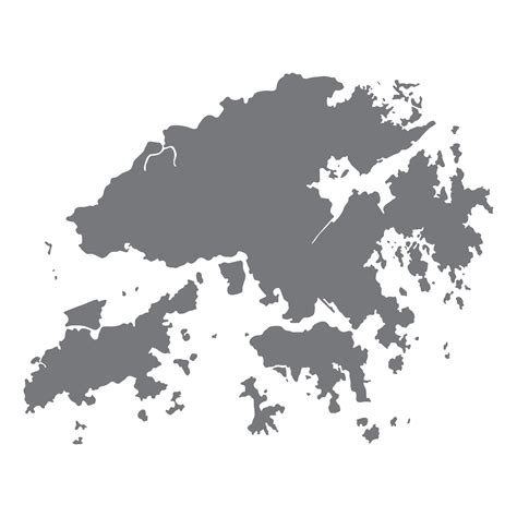 Hong Kong map. Map of Hong Kong in high details 33197058 PNG