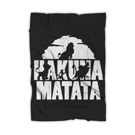 Hakuna Matata The Lion King Simba Timon And Pumba Blanket